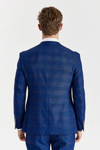 Alex Navy Burgundy 3 piece suit