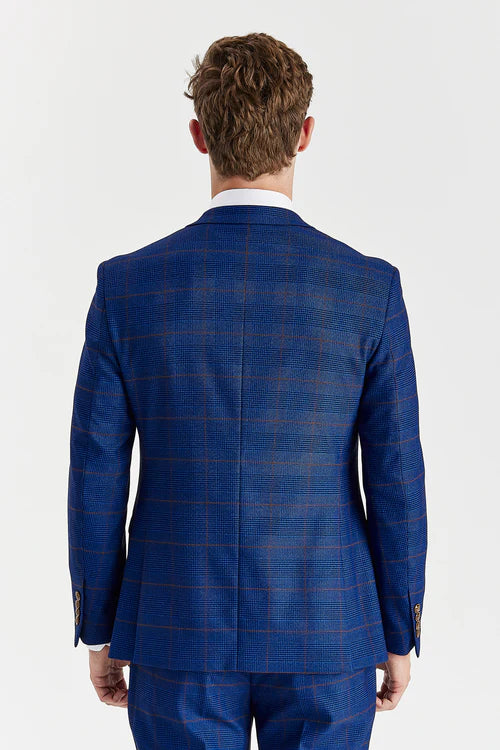 Alex Navy Burgundy 3 piece suit