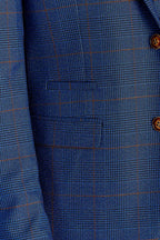 Alex Navy Burgundy 3 piece suit