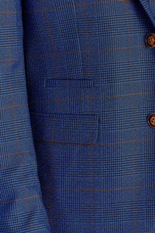Alex Navy Burgundy 3 piece suit