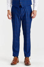Alex Navy Burgundy 3 piece suit
