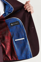 Regent wine 3 piece suit