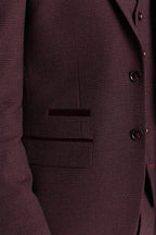 Regent wine 3 piece suit