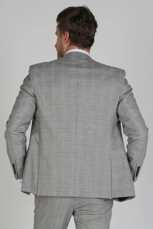 Hugo Grey checked 3 piece suit
