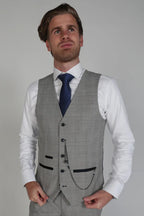 Hugo Grey checked 3 piece suit
