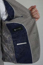 Hugo Grey checked 3 piece suit