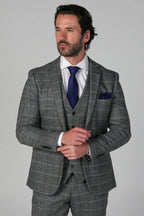 Harris Grey Tweed 3 piece suit