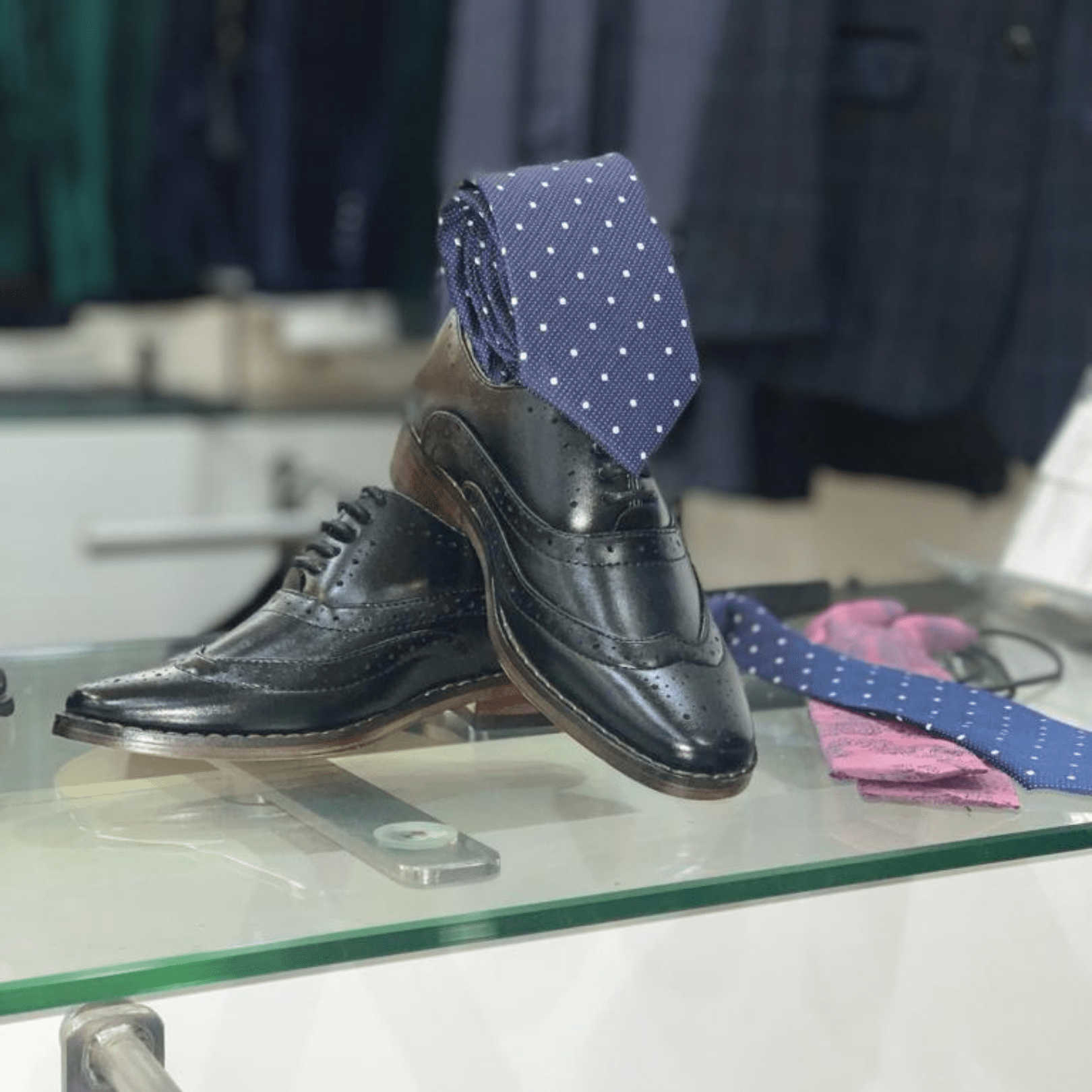 Childrens Goor Black leather Brogue. Now in Brown too