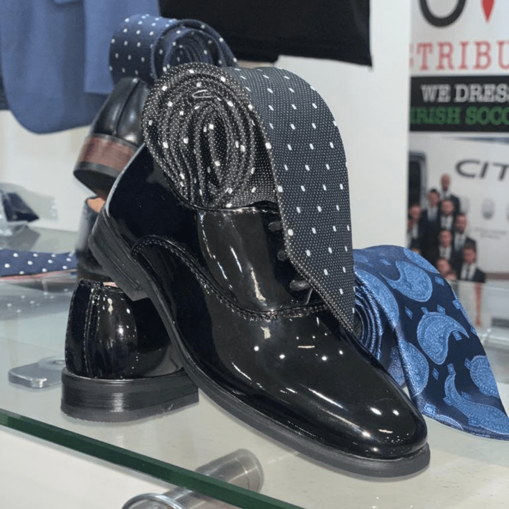 Childrens Goor Patent shoes