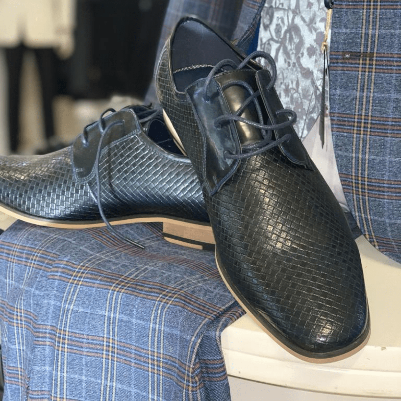 Cavani mens Shoes Blue,