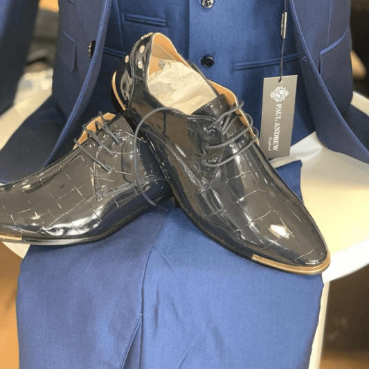 Mens Crocadile look shoes with high fashion back, limited edition