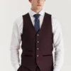 Regent Wine Check Suit