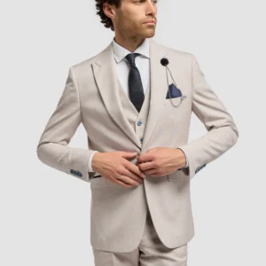 Caridi Beige 3 Piece suit