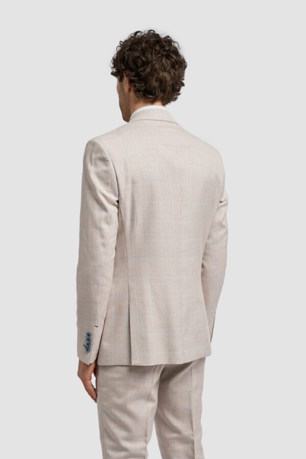 CaridiBeigewaistcoatBack Caridi Beige 3 Piece suit